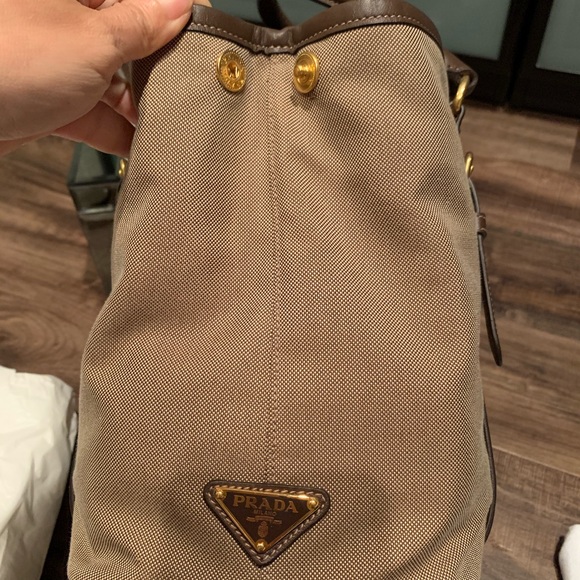 NEW ! PRADA LOGO JACQUARD handbag - Picture 3 of 10